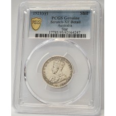 AUSTRALIA 1933 . ONE 1 SHILLING . PCGS GENUINE